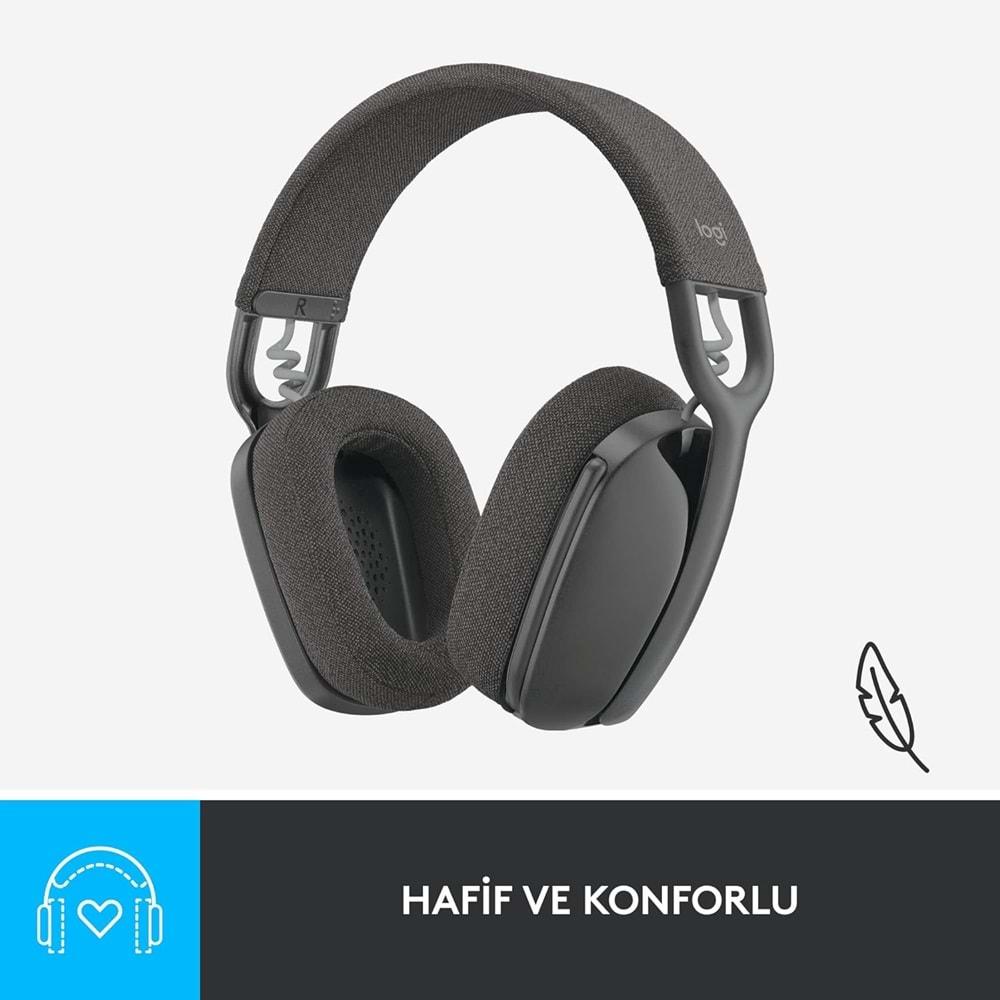 Logitech Zone Vibe 100 Kablosuz Kulaklık Siyah