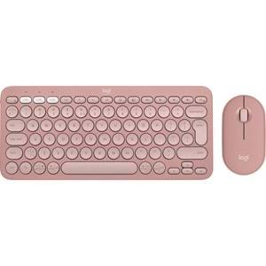 Logitech Pebble 2 Blutooth K&M Set Pembe