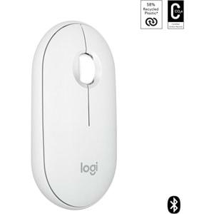 Logitech M350s Pebble 2 Beyaz Bluetooth Mouse