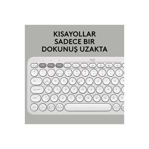 Logitech K380s Pebble Keys 2 BT Klavye Beyaz