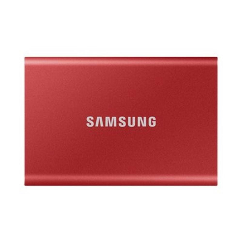 Samsung 2TB Taşınabilir T7 SSD 2.5 Kırmızı Taşınabilir Disk