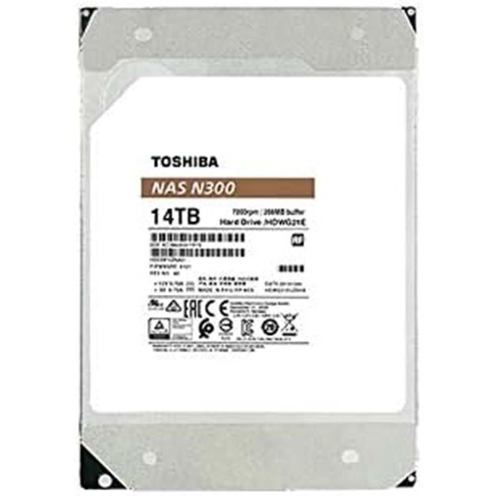 Toshiba N300 14TB 7200Rpm 512MB HDWG21EUZSVA