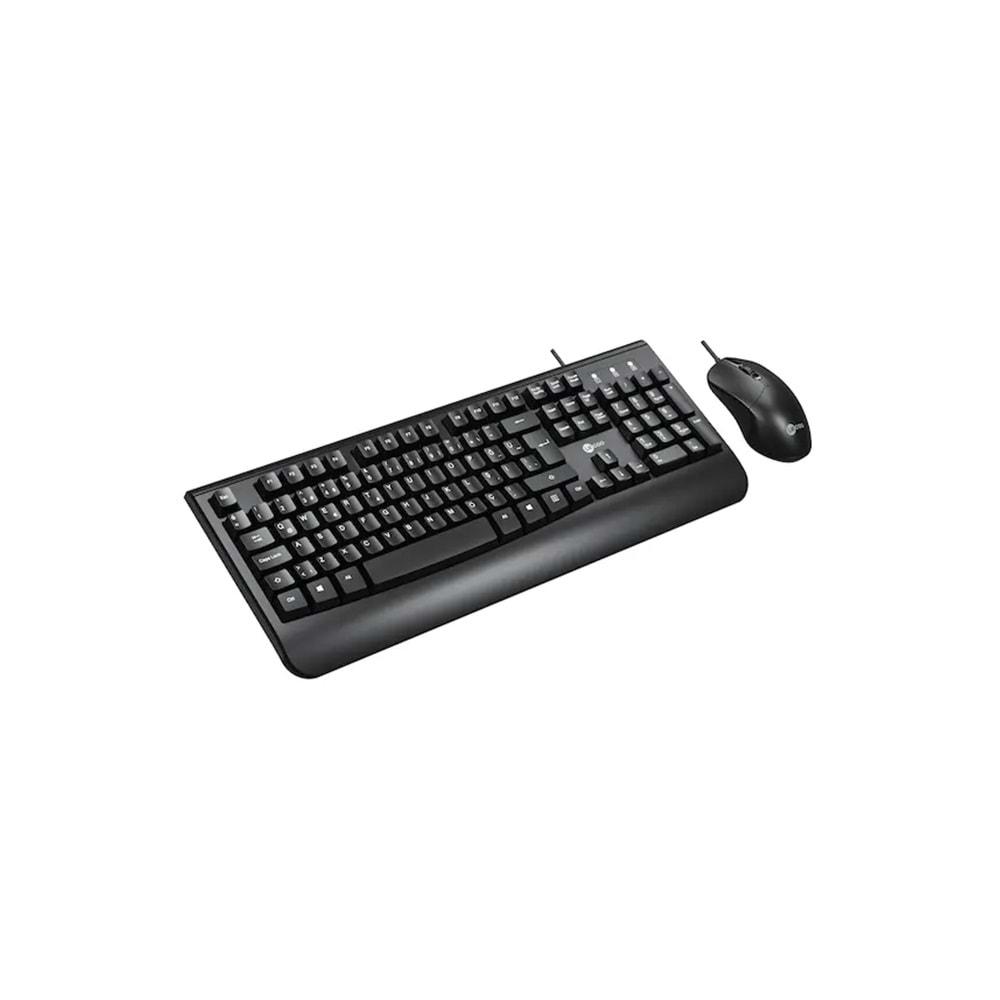 Lenovo Lecoo USB Kablolu TR Q Klavye Mouse Set Siyah CM105-S