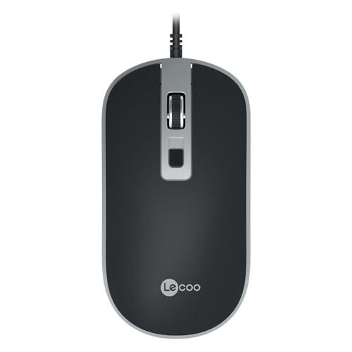 Lenovo Lecoo USB Optik Kablolu Mouse Siyah MS104