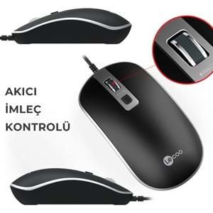 Lenovo Lecoo USB Optik Kablolu Mouse Siyah MS104