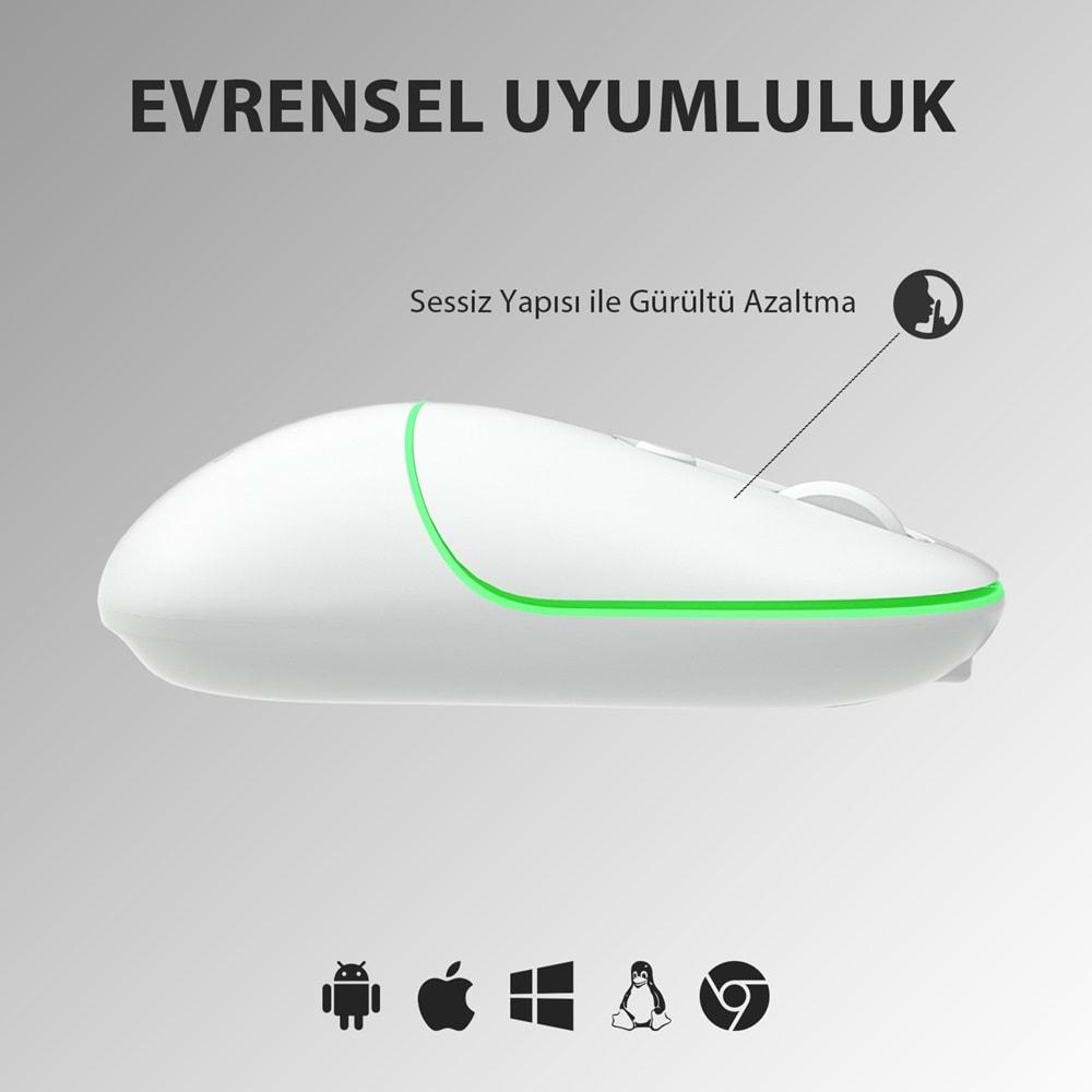 Lenovo Lecoo USB Optik Kablosuz Mouse Beyaz WS210-B