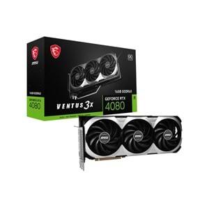 MSI GeForce RTX 4080 Super 16G Ventus 3X OC 16GB GDDR6X 256-bit 1xHDMI 3xDP Ekran Kartı