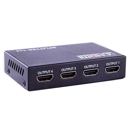 QPort Q-SPL4 Full HD 1 Giriş 4 Çıkışlı HDMI Splitter (Sinyal Çoğaltıcı)