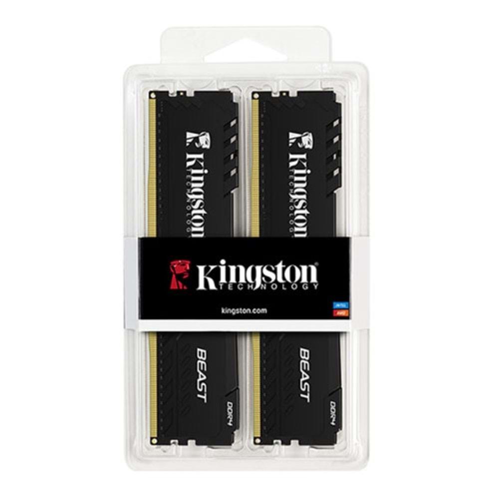 Kingston 16GB (2x8GB) 3200MHz DDR4 CL16 DIMM Beast Black TR (KF432C16BBK2/16TR)