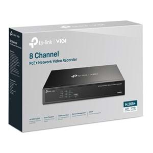 Tp-Link VIGI NVR1008H-8MP 8 Kanal PoE+ NVR