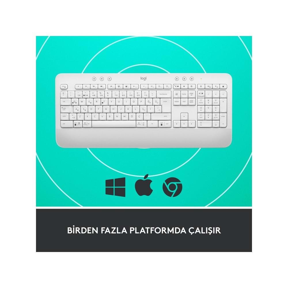 Logitech K650 T. Boy Kablosuz Q Klavye Beyaz 920-010973