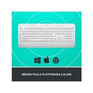 Logitech K650 T. Boy Kablosuz Q Klavye Beyaz 920-010973