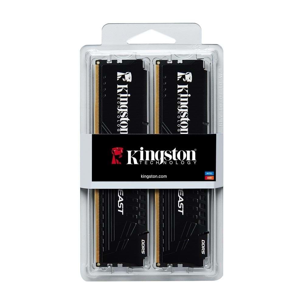 Kingston 32GB DDR5 5200 Mhz CL36 DIMM KF552C36BBEK2-32TR Beast Soğutuculu