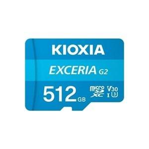 KIOXIA 512GB Micro SDHC G2 4K 100MB/s LMEX2L512GG2