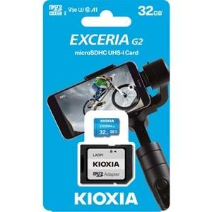 KIOXIA 32GB Micro SDHC G2 4K 100MB/s LMEX2L032GG2