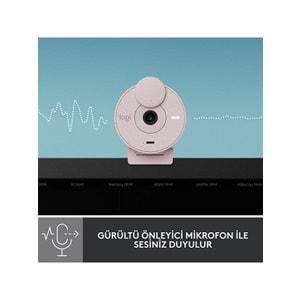 Logitech Brio 300 Webcam Pembe Full HD 960-001448