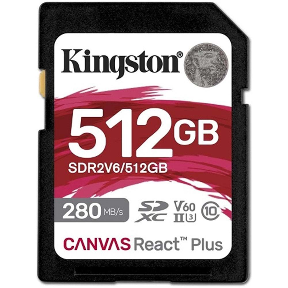 Kingston 512G SDXC Canvas React Plus (280-150)MB/s