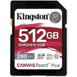 Kingston 512G SDXC Canvas React Plus (280-150)MB/s