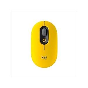 Logitech Pop Kablosuz Mouse Emojili Sarı&Siyah