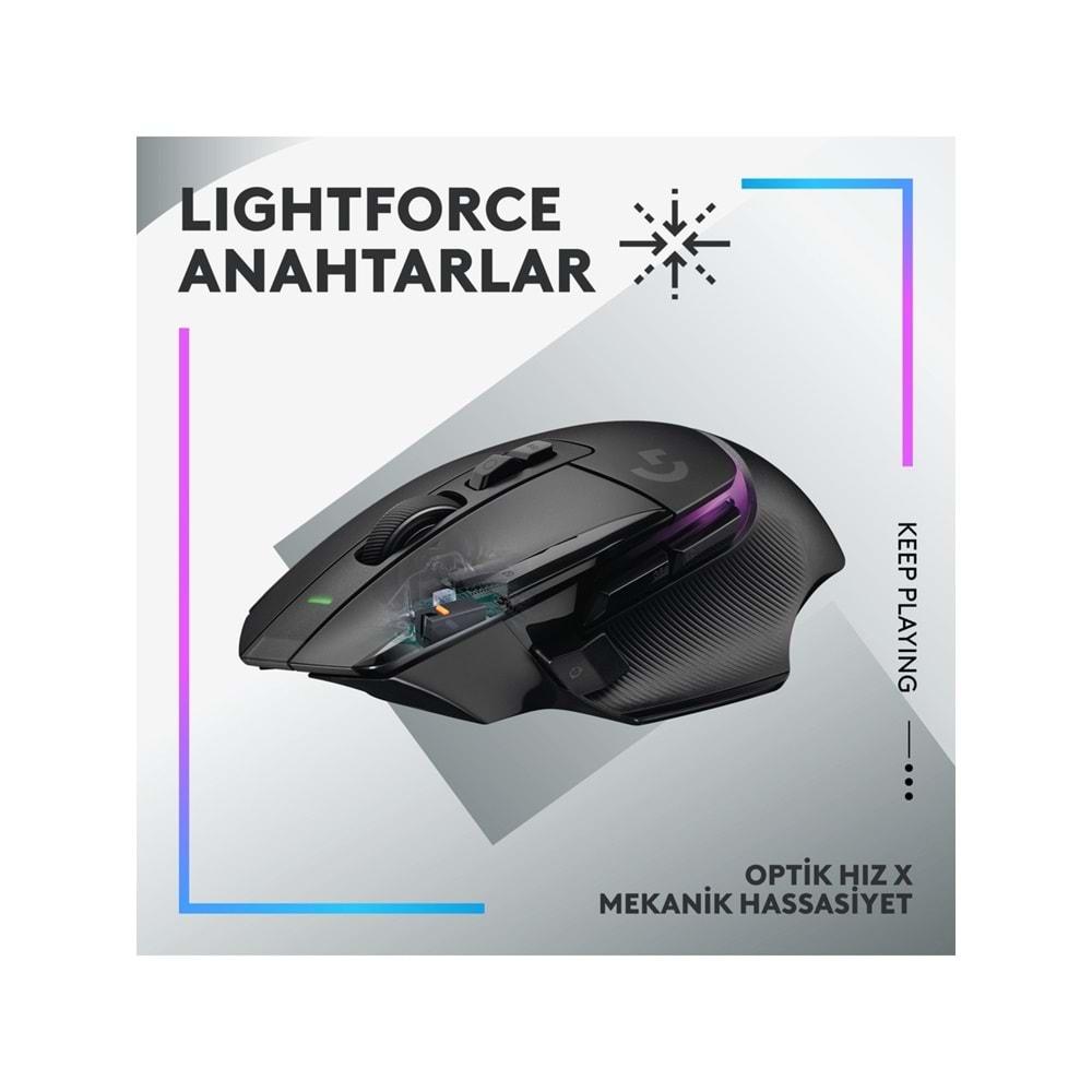 Logitech G G502 X Plus Kablosuz Gaming Mouse Siyah