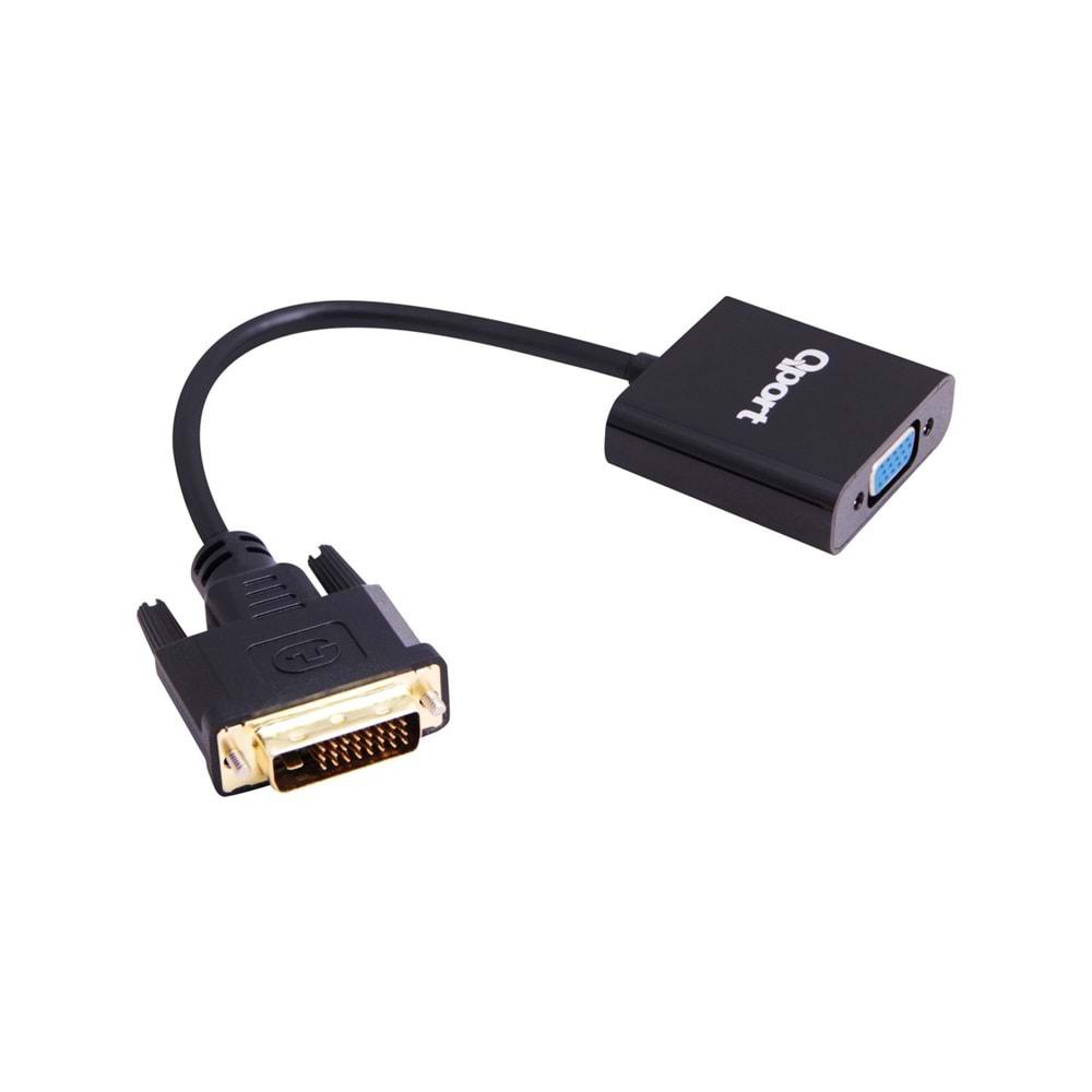 Qport Q-VDV2 DVI TO VGA 24+1 Çevirici