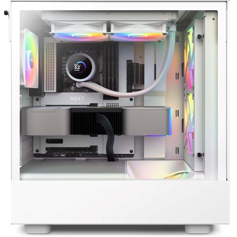 NZXT RL-KR240-W1 Kraken 240 Beyaz RGB AIO LCD Display 240mm Sıvı Soğutucu