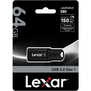 Lexar 64GB Jumpdrive S80 USB 3.1 Flash Bellek UP TO 150MB/S Read 60MB/S Write