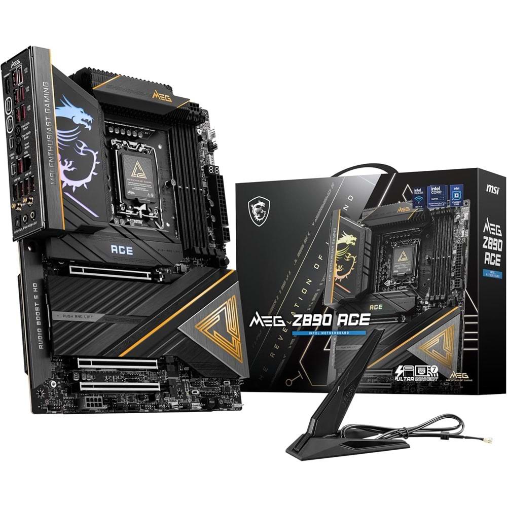 MSI MEG Z890 ACE DDR5 9200MHZ 1XHDMI 5XM.2 ATX 1851P (INTEL Ultra PROCESSORS SERIES 2)