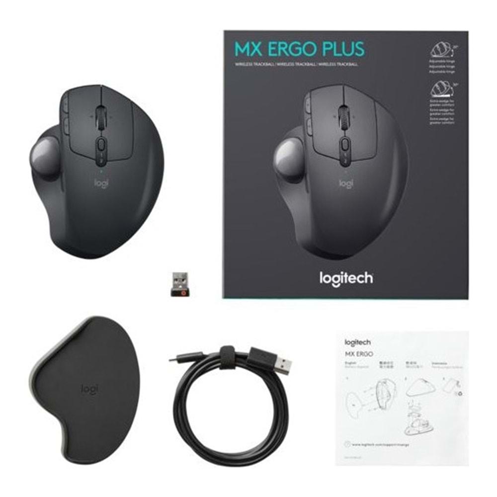 Logitech Wrl Mx Ergo Kablosuz Trackball Füme Mouse 910-005179