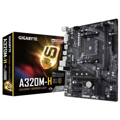 Gigabyte AMD A320 AM4 DDR4 3200MHZ DVI HDMI Anakart A320M-H