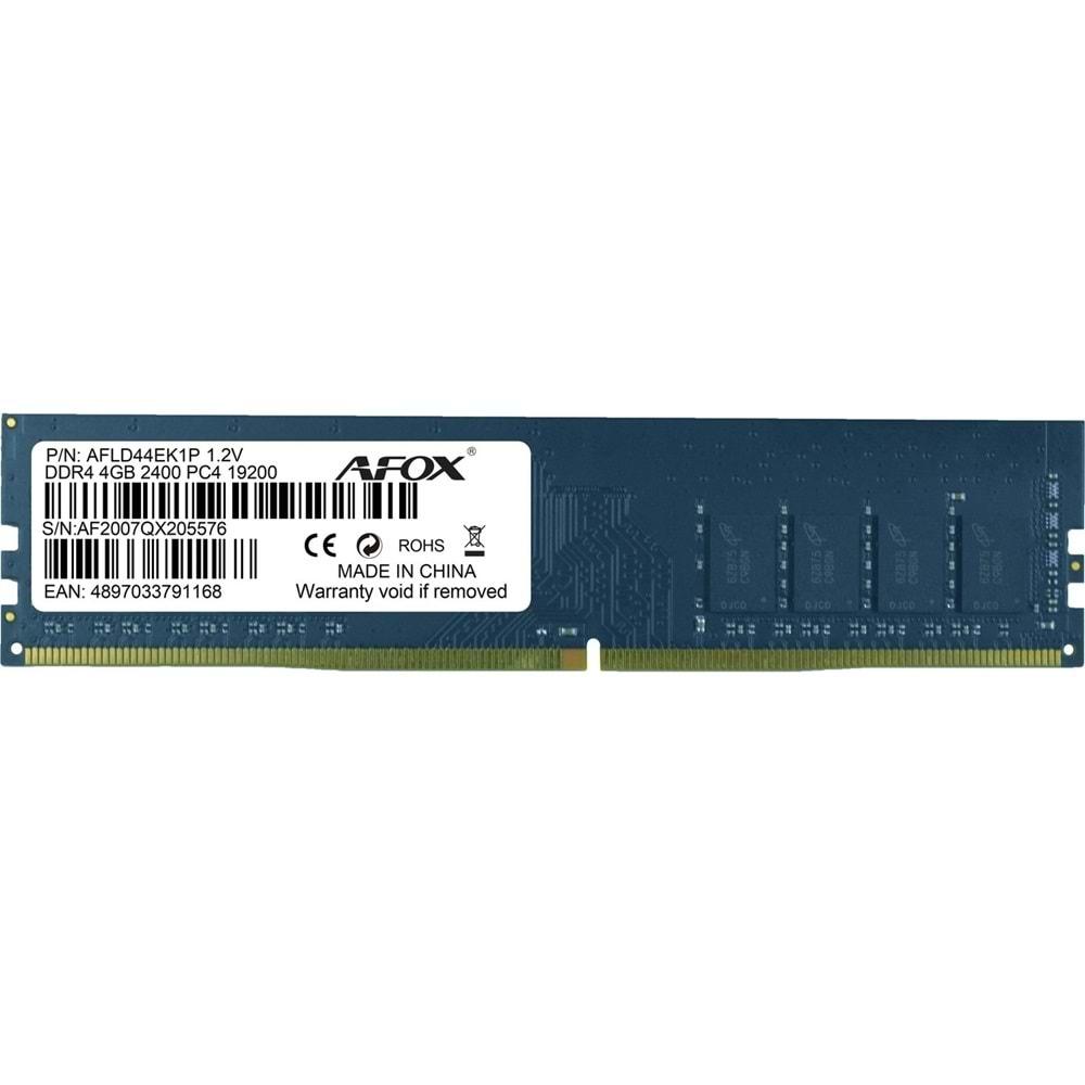 Afox 4GB 2400MHz DDR4 Masaüstü RAM AFLD44EK2P