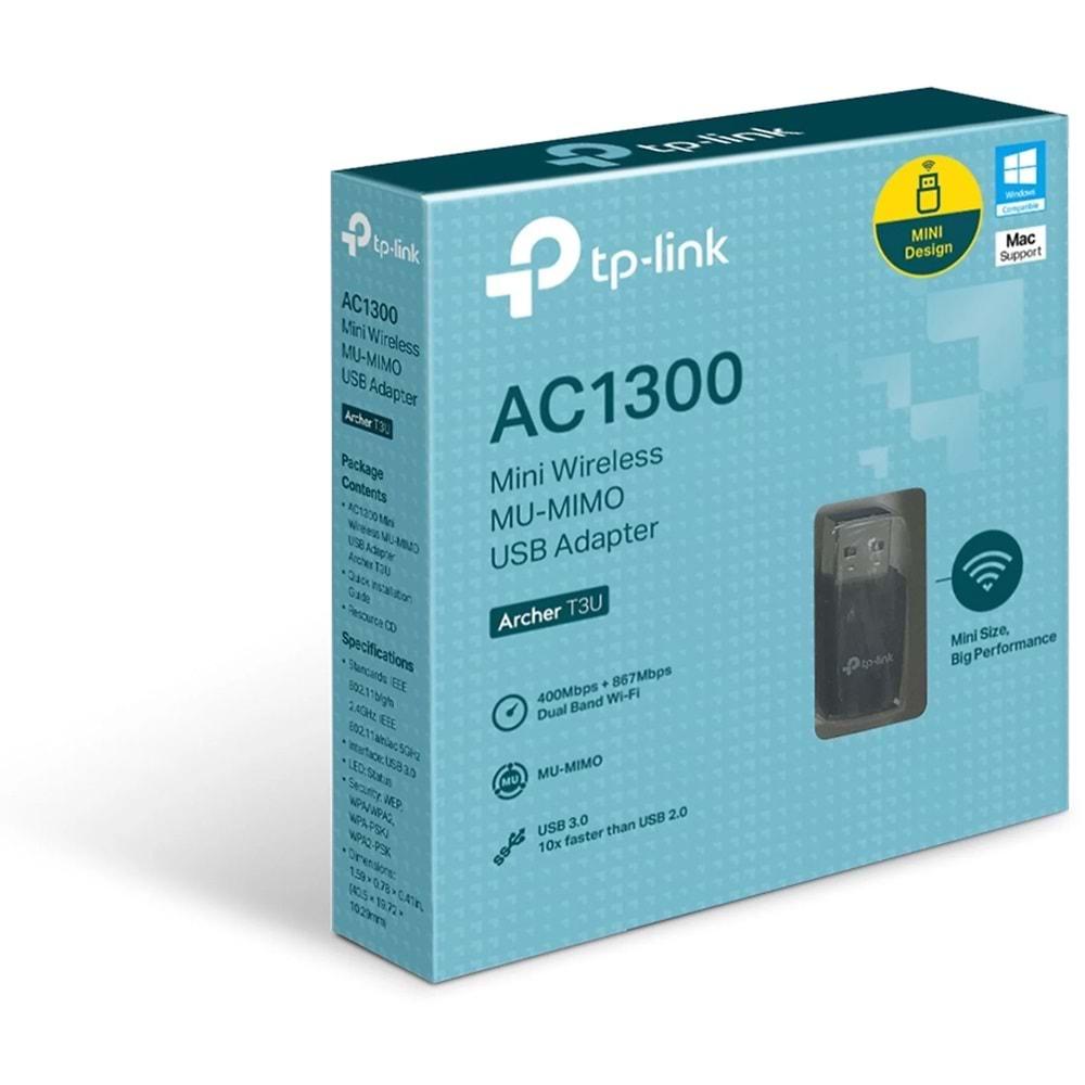 TP-Link ARCHER-T3U AC1300 Mini Wireless MU-MIMO USB Adaptör