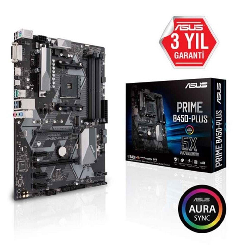 Asus Prime B450-PLUS B450 DDR4 M.2 HDMI/DVI 16X 1151p