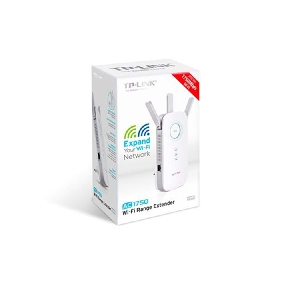 TP-Link RE450 1750 Mbps AC Dual Band Gigabit Port Harici Antenli