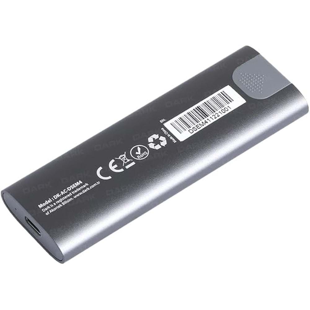 Dark USB Type C - M.2 NVMe Disk Kutusu (DK-AC-DSEM4)