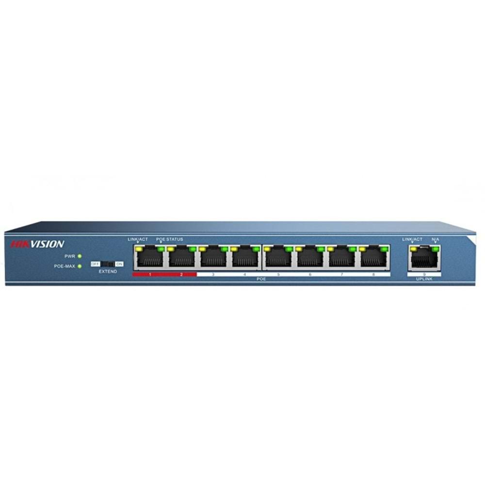 Hikvision DS-3E0109P-E/M 58W 1x100Mbps+8x100Mbps Port PoE Switch