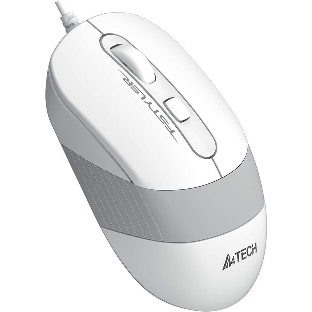 A4 Tech FM10 1600dpi Beyaz USB Optik Mouse