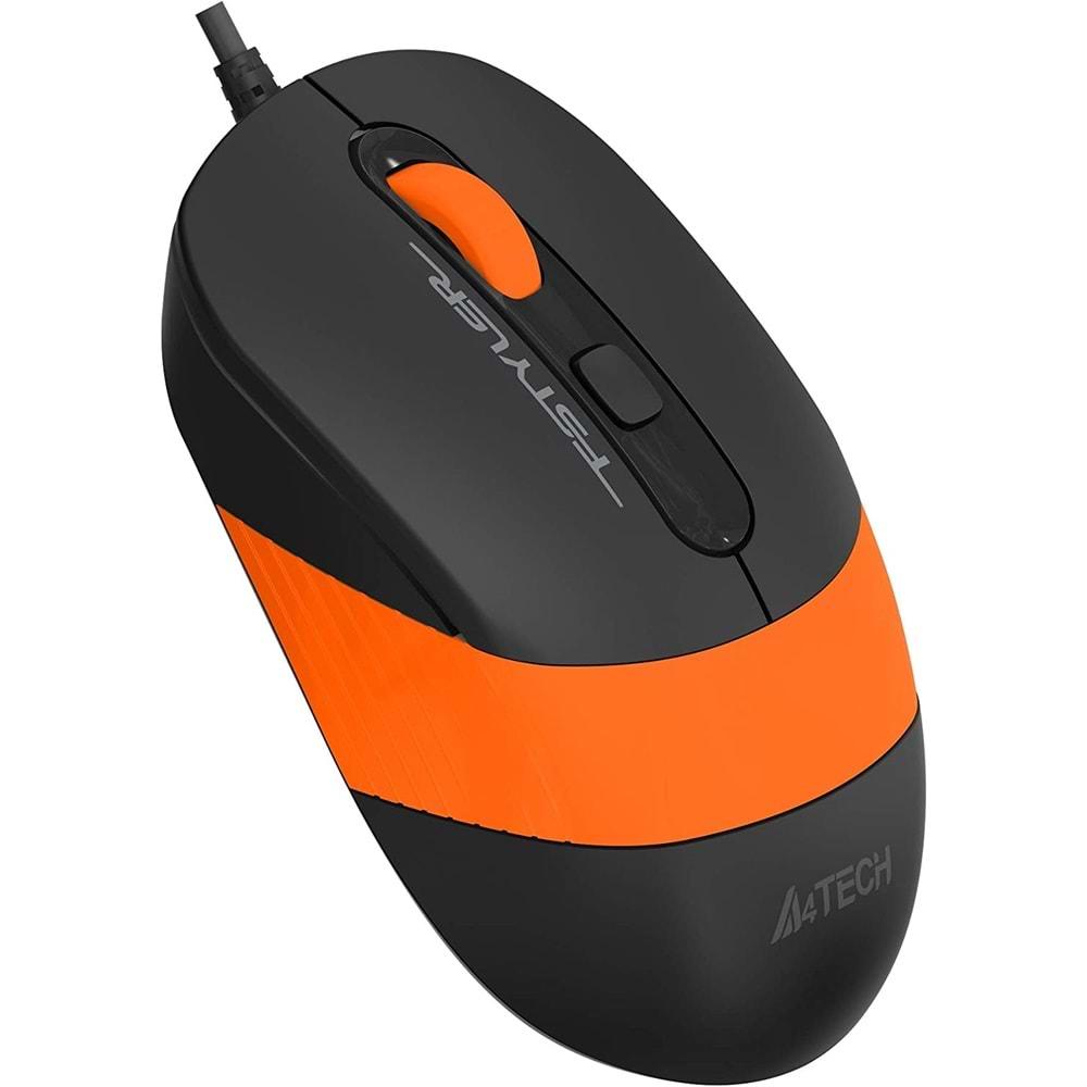 A4 Tech FM10 1600dpi Turuncu USB Optik Mouse