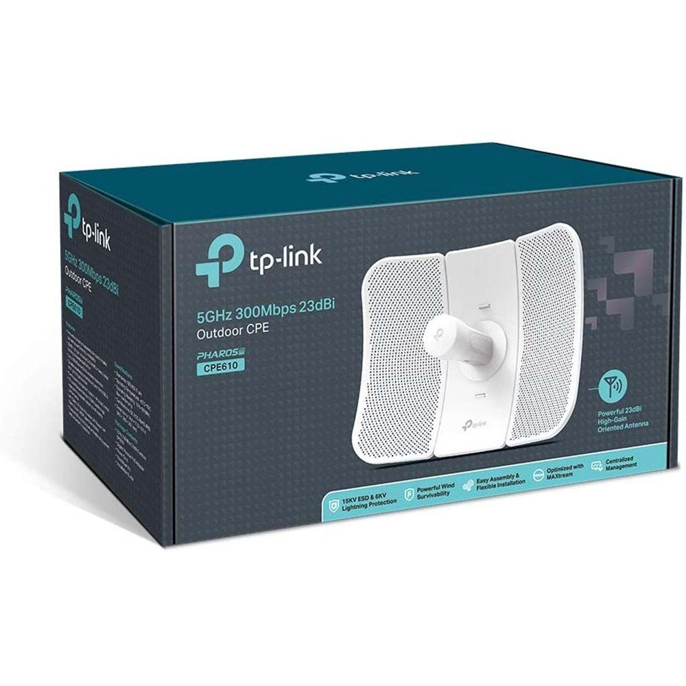 TP-Link CPE610 5GHz 300Mbps 23dBi Dış Mekan CPE