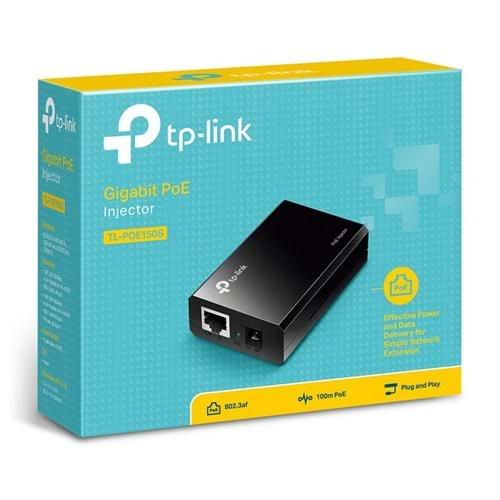 TP-Link TL-POE150S 1 Port 10/100 LAN,1 Port 10/100 PoE Enjektör