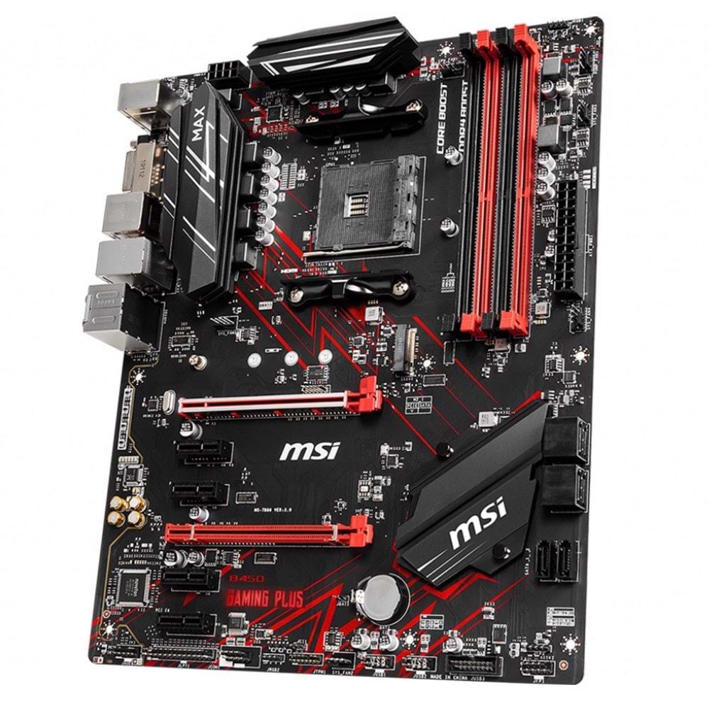 Msi B450 GAMING PLUS MAX B450 DDR4 HDMI/DVI AMD4 Anakart