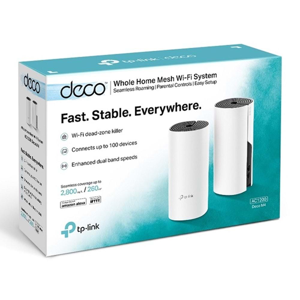 TP-Link Deco M4 AC 1200 Tüm Ev Mesh Wi-Fi Sistemi 2 Adet