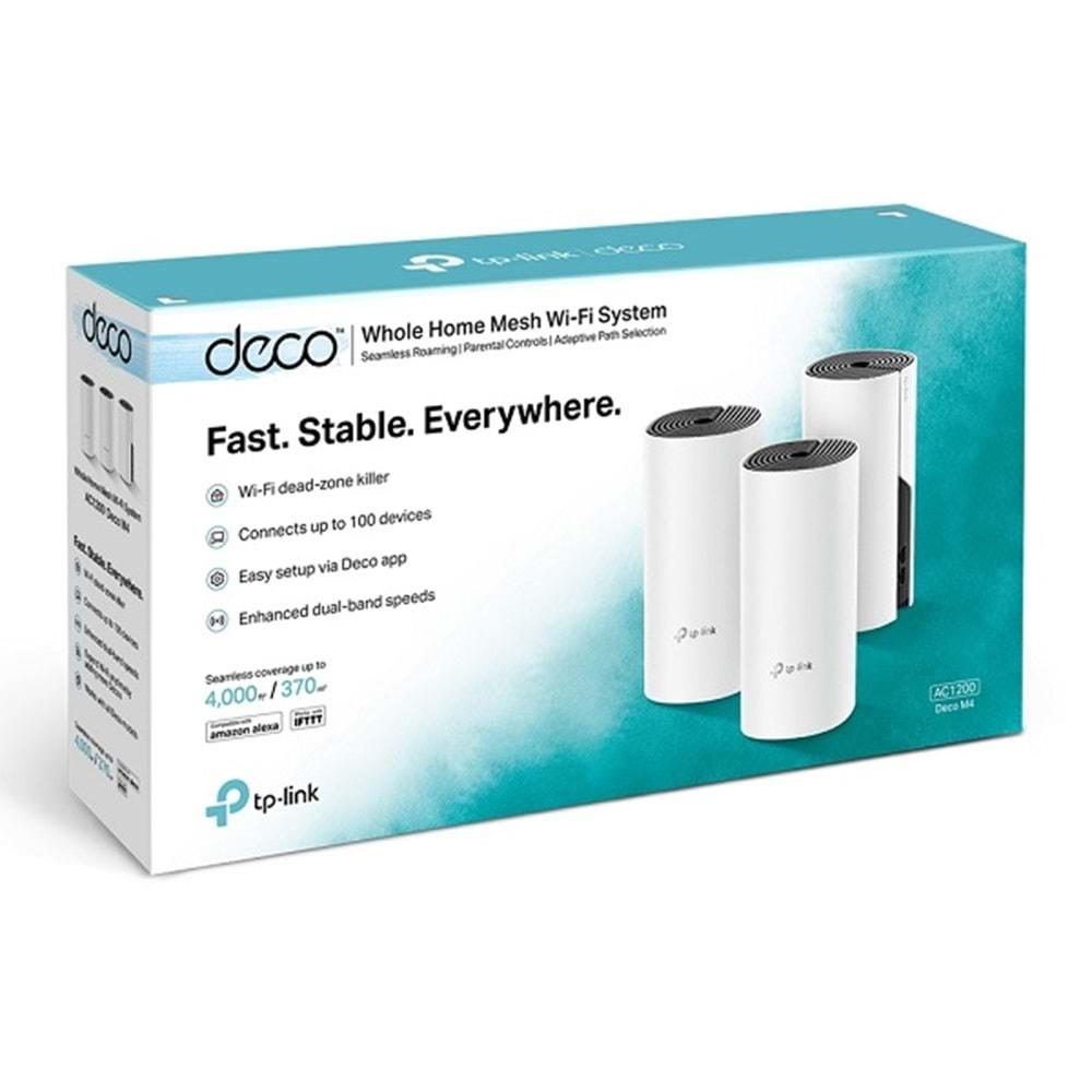 TP-Link Deco M4 AC 1200 Tüm Ev Mesh Wi-Fi Sistemi 3 Adet