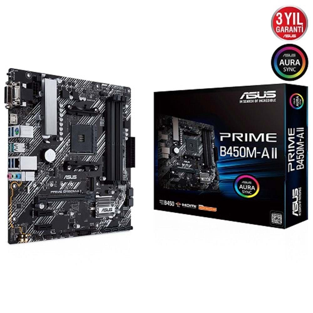 Asus Prime B450M-A II B450 DDR4 USB3.2 M.2 AM4 Anakart