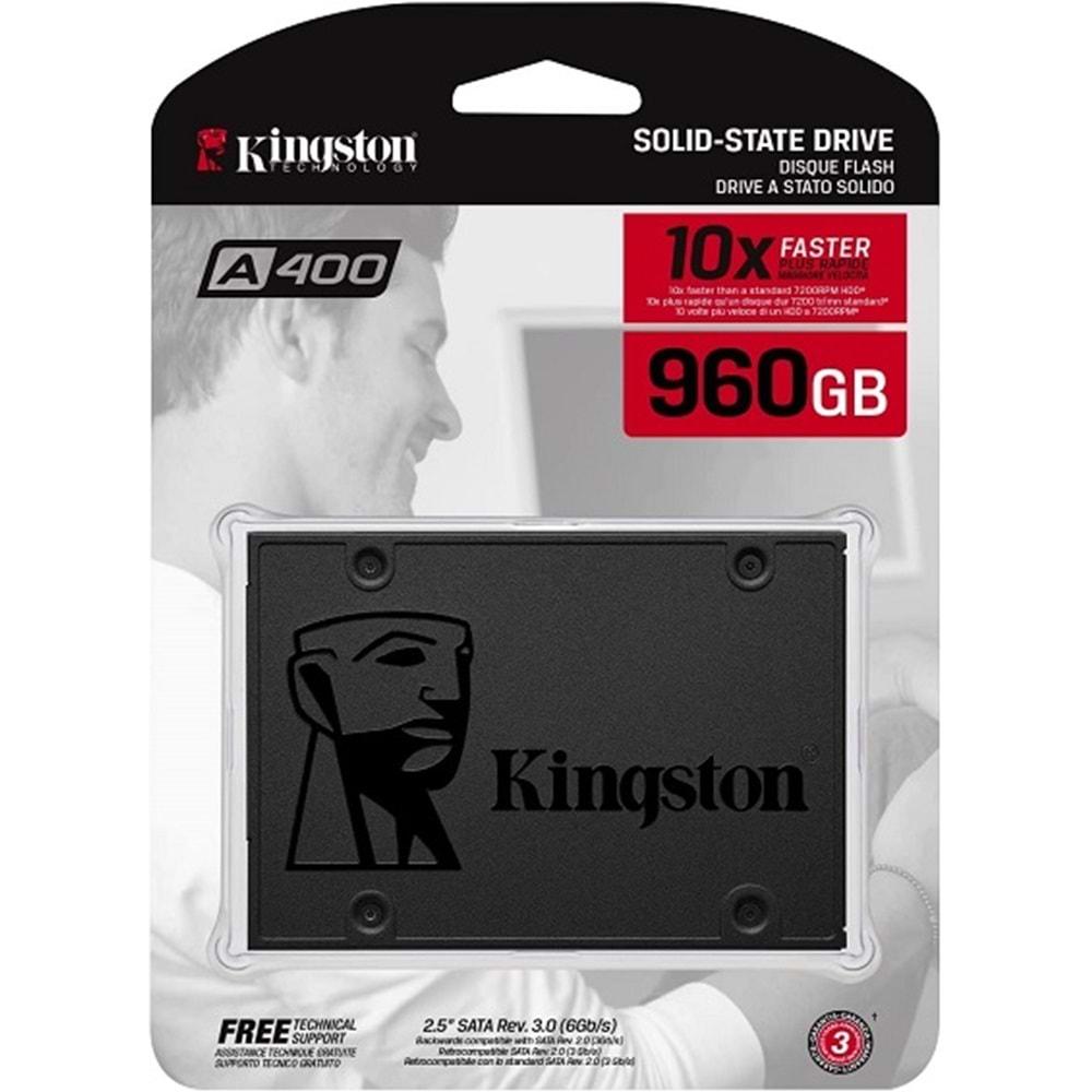 Kingston 960GB Sata 3.0 2.5'' 500/450MBS Flash SSD SA400S37/960