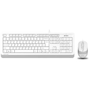 A4 Tech F1010 Q Türkçe Beyaz Multimedya Set Klavye-Mouse F1010-BEYAZ