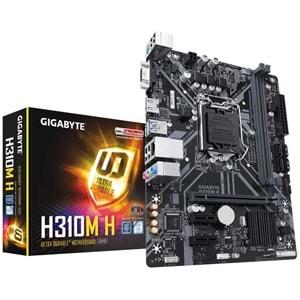 Gigabyte H310 Soket LGA1151 DDR4 2666 MHz DVI-D VGA V.1 Anakart H310M-H