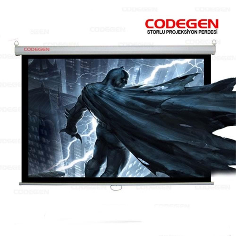 Codegen AX-20 200x200 Storlu Projeksiyon Perdesi Arkası Siyah