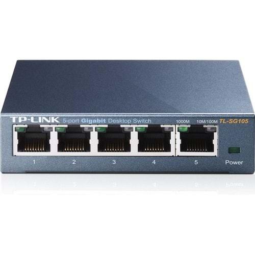 TP-Link TL-SG105 5 Port Gigabit Çelik Kasa Masaüstü Switch