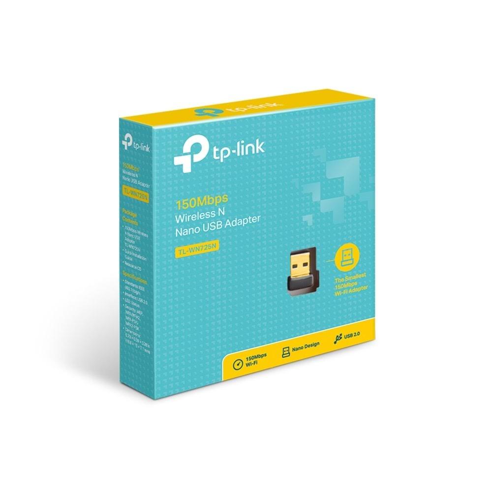 TP-Link TL-WN725N Kablosuz,150Mbps,N Nano USB Sinyal Alıcı